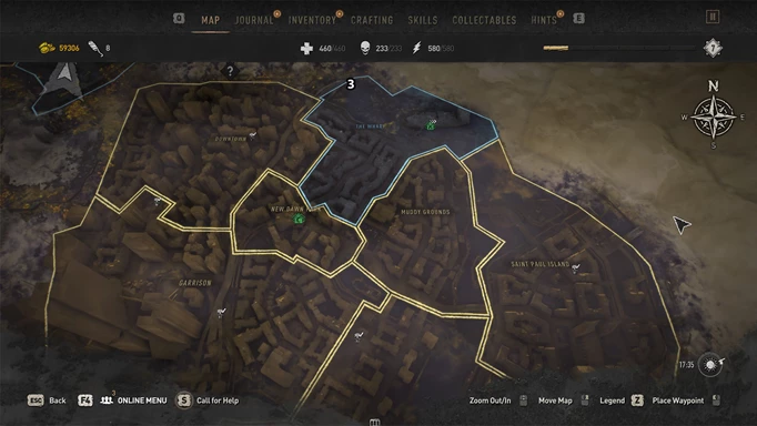 Dying Light 2 Black Duck Locations Map 2