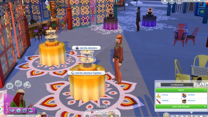 Humour and Hijinks festival in The Sims 4