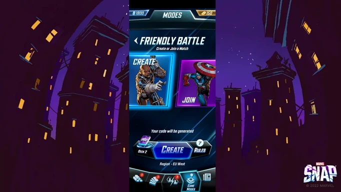 marvel snap battle mode pvp friendly battles menu