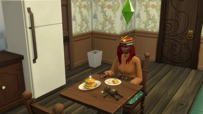 Silly gummy bear pancakes in The Sims 4