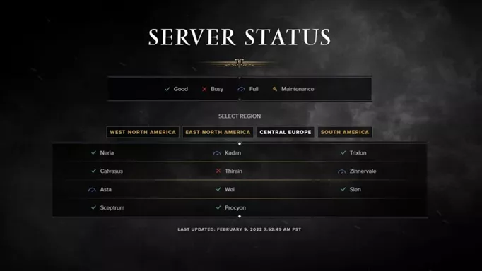Lost Ark Servers status