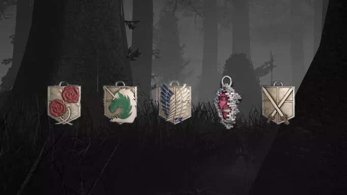 All the new Attack on Titan charms in Dead by Daylight