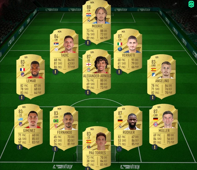 FIFA 23 89+ World Cup or Prime Icon Upgrade SBC Solution 2