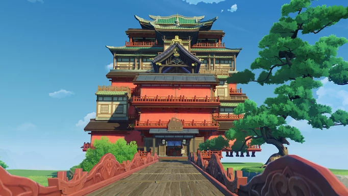 Genshin Impact Serenitea Pot realm inspired by Studio Ghibli