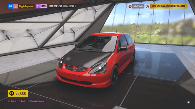 A Forza Horizon 5 reasonably priced car.