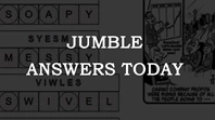 Jumble Answers Today