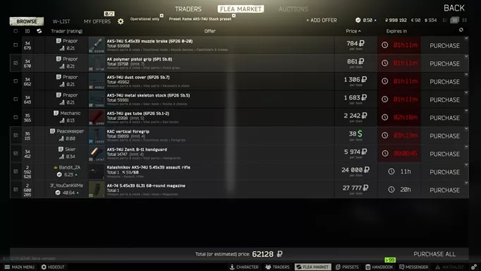 Escape From Tarkov Gunsmith Part 2 Required Items