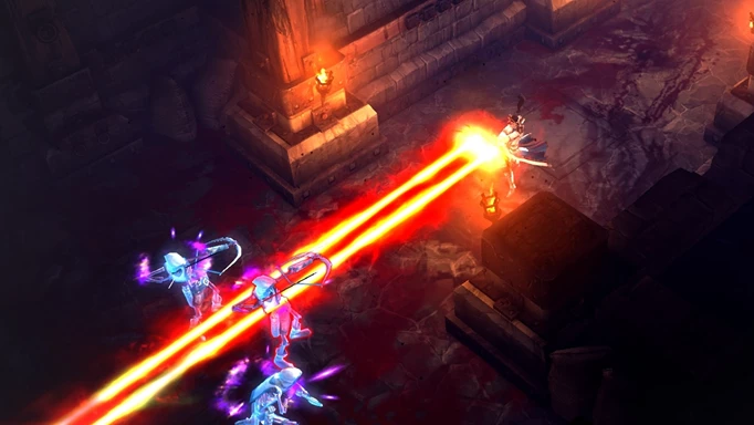 Diablo 3 someone shooting laser beams