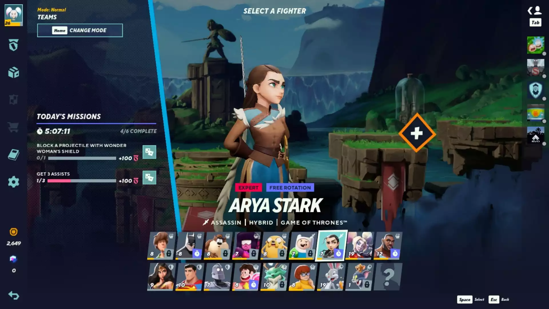 MultiVersus Arya Stark Guide: Combos, Perks, Specials, And More