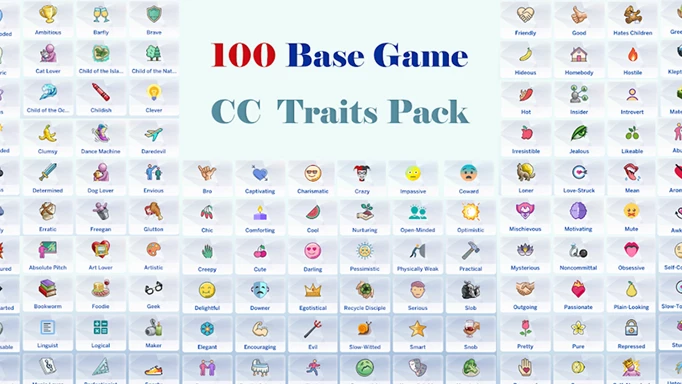 100 plus traits mod for The Sims 4