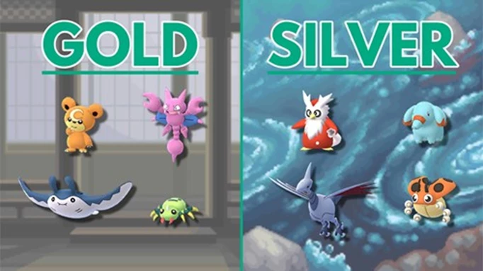 Pokemon Go Johto Tour Gold or Silver: Version exclusives