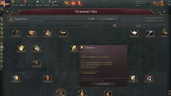 How To Colonise In Victoria 3 tech
