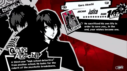 Persona 5 Royal Confidant Guide Goro Akechi Justice 1
