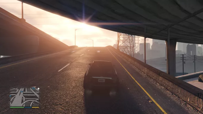 Driving Into The Sun