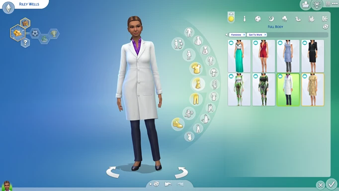 Change career outfit cheat in The Sims 4