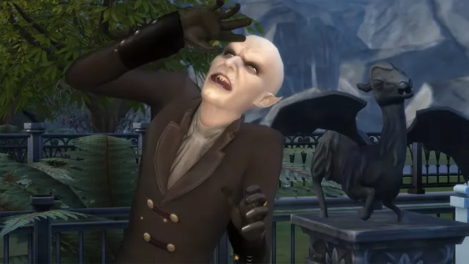 Vlad in the sun, from Sims 4 Vampires